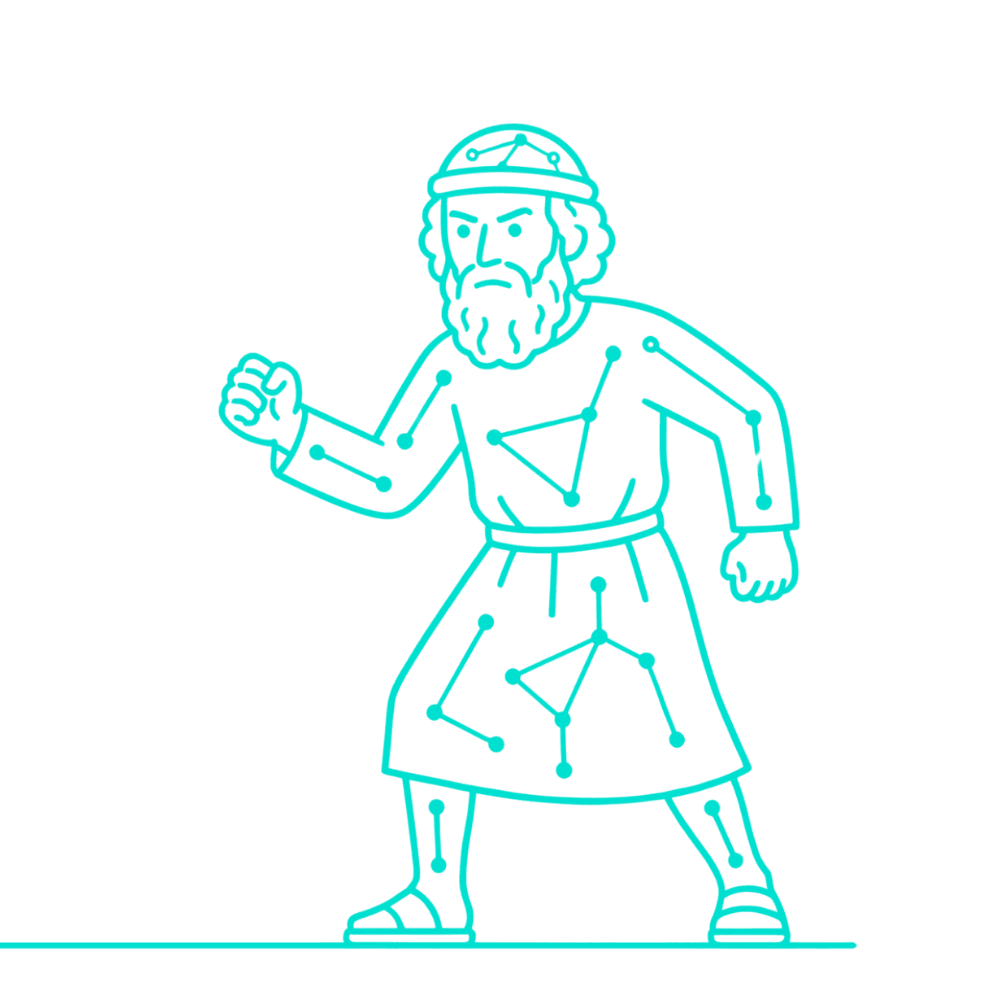 Archimedes representing the solution approach