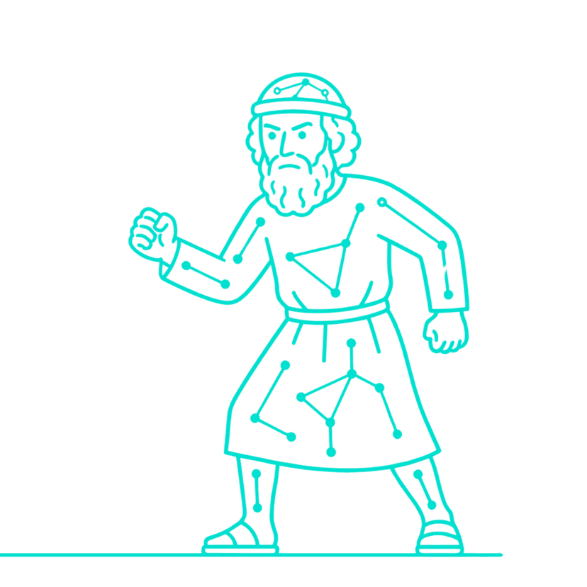 Archimedes representing the solution approach